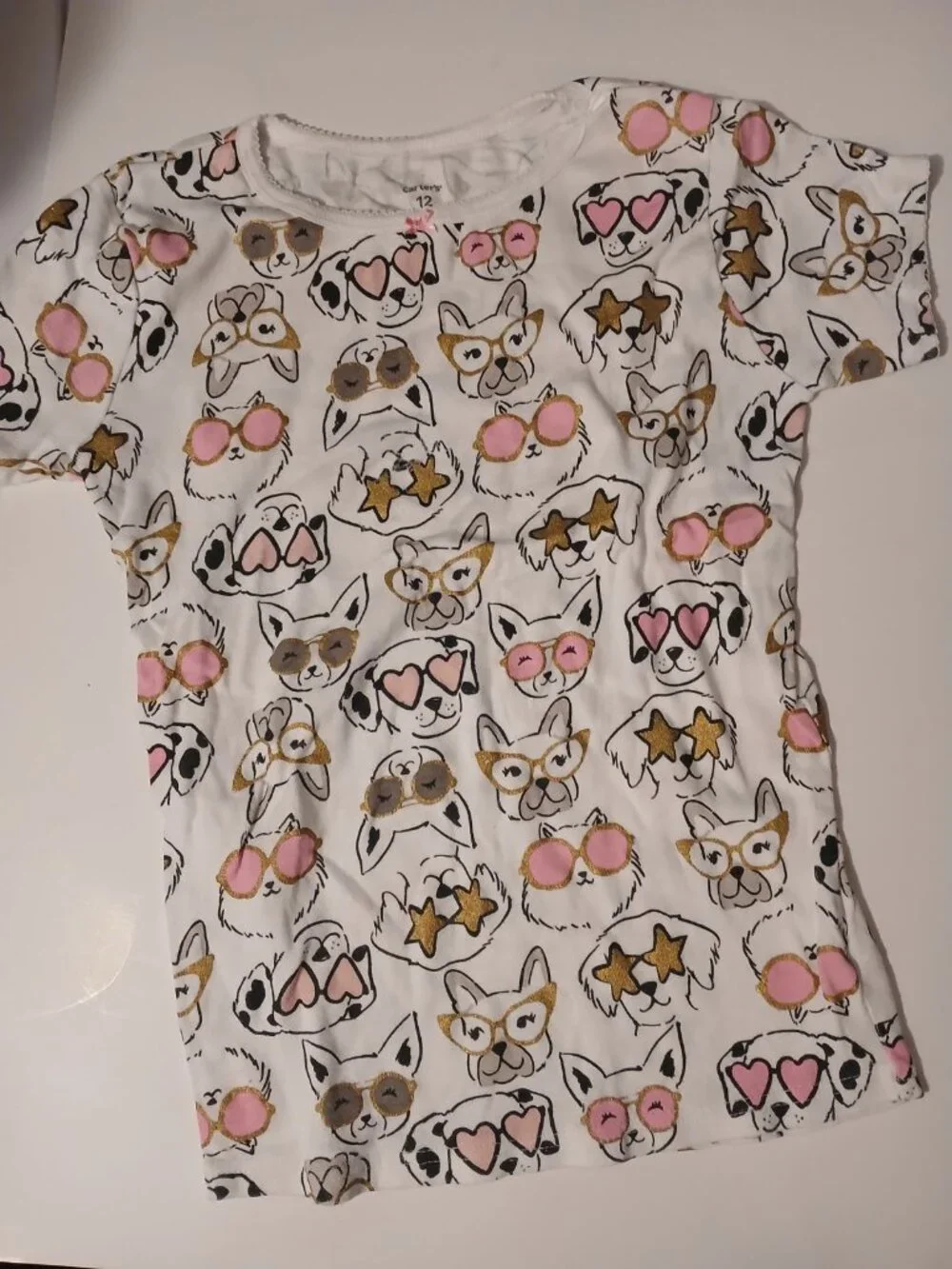 Carter's Girls 12 Matching Dog Pajama Set